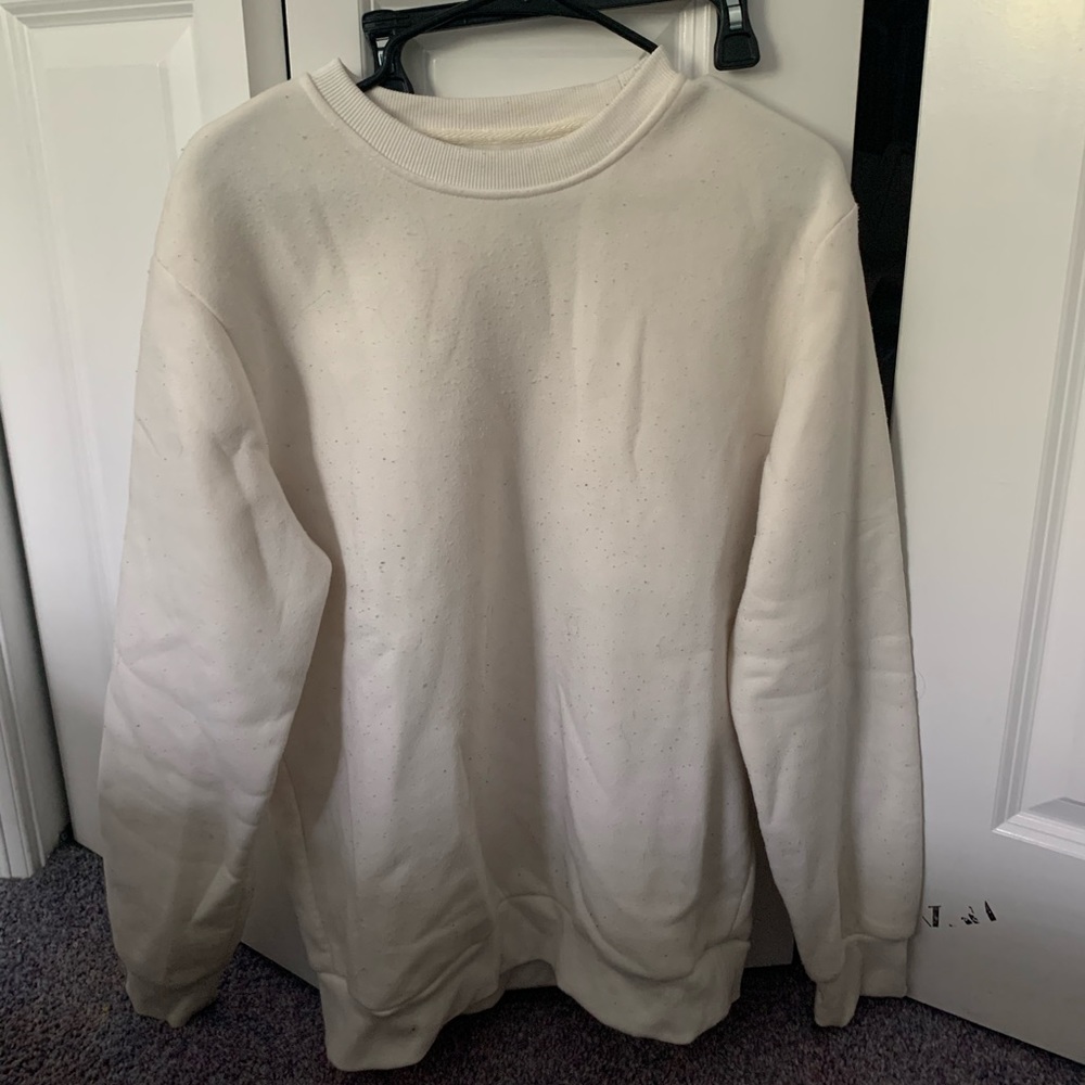 Women’s white crewneck